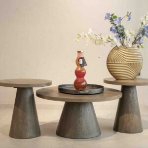 portland coffee table and side table